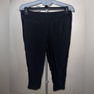 Black Swim Capri Stretchy Waistband